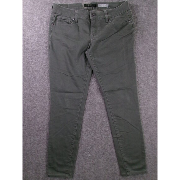 Aeropostale Jeans Women 8 Gray Ankle Jegging Mid Rise Dark Wash Minimal Preppy - Picture 1 of 16